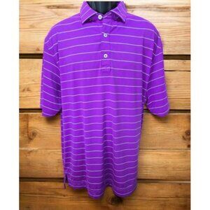 Footjoy FJ Mens Polo Large Purple Golf Shirt